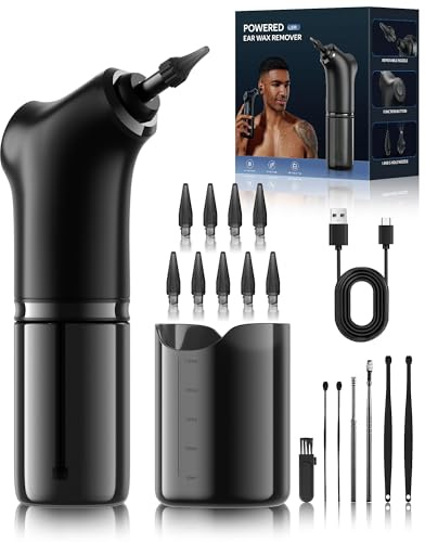 Ear Wax Removal - Electric Ear Wax Removal Kit - Ear Cleaner with 4 Cleaning Modes for Safe and efficient Removal of Earwax buildup, Suitable for Both Adults and Children