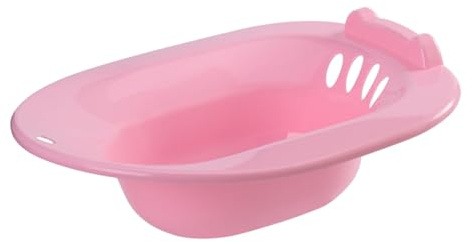 VILLCASE Sitzbad mit Auslaufsicherung Rutschfeste Sitzbadewanne für Toilettensitz Glatte Oberfläche Geeignet für Schwangere Wochenbettpflege und Postoperative Versorgung