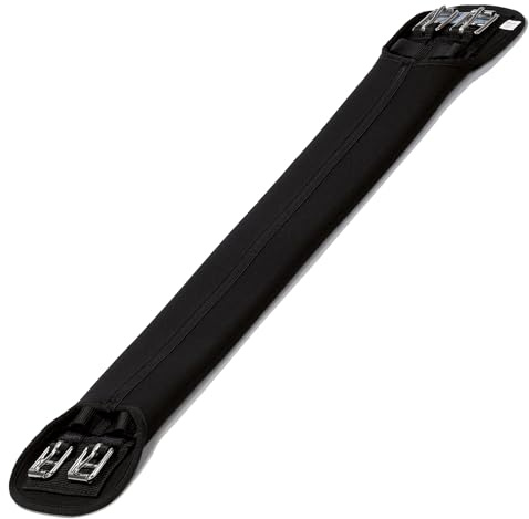 Stübben Neopren-Sattelgurt Kurzgurt ohne Elastikzug - schwarz - 70cm