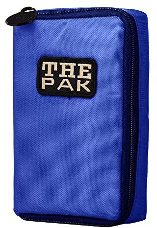 Karella Darttasche The PAK original, Platz für 3 Dartsets, handlich und geräumig, Perfekter Schutz, Dartcase, Tasche für Darts, Verschiedene Ausführungen (blau)