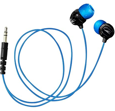 H2O Audio Surge S+ Écouteurs de Sport étanches (Design Cordon Court) – Écouteurs Intra-Auriculaires résistants à la Transpiration pour Natation, Course à Pied, Cyclisme – Étanchéité IPX8, Compatible