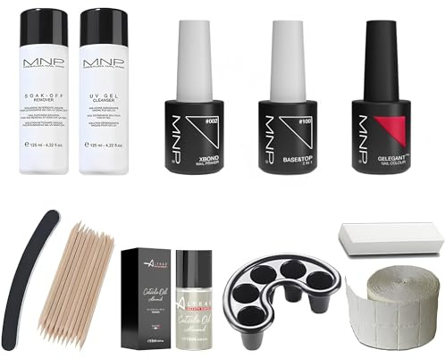 Starter kit Semipermanente Unghie Completo con Base/Top e Ultrabond senza TPO MesaudaMNP + OMAGGIO olio Cuticole ALTÉAX + Accessori ed Istruzioni