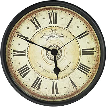 Attoe Wanduhr, 30 cm Metall Wanduhr Europäischen Stil Retro Vintage Uhr Nicht Ticken Ruhig Batteriebetrieben mit HD Glas Leicht zu Lesen für Inneneinrichtung/Wohnzimmer/Schlafzimmer (Rom)
