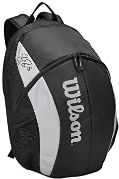 Wilson Roger Federer Team, Mochila De Tenis Unisex Adulto, Negro, NS