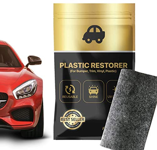 JGR SELECT Renovator Kunststoff von Automobilen - Kunststoff Färber Schwarz - Auto Außen Kunststoff Restaurator - 2 Einheiten - Pflege von Stoßstangen, Spiegeln, Formteilen