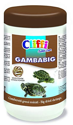 Cliffi Selection Gambabig Schildkrötenfutter für große Garnelen, getrocknet, 130 g