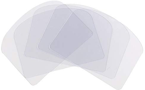 JIHUOO 20 Pcs Plastic Cake Scraper Transparent Cream Scraper Smoother Pastry Spatula Batter Scraper