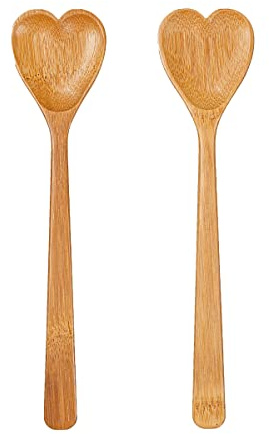 Sass & Belle Heart Bamboo Salad Servers