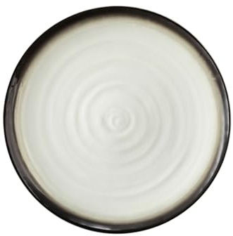 Seltmann Weiden Terra Brotteller, 18 cm, Runder Beilagenteller mit spiralförmigem Relief, Spülmaschinen- und mikrowellenfest, Porzellan, Corso