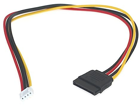 Kalttoy 4Pin Floppy Female To 15Pin Female Adapter Converter Power Cord Floppy Female To 15Pin Female Adapter 15Pin Female Adapter