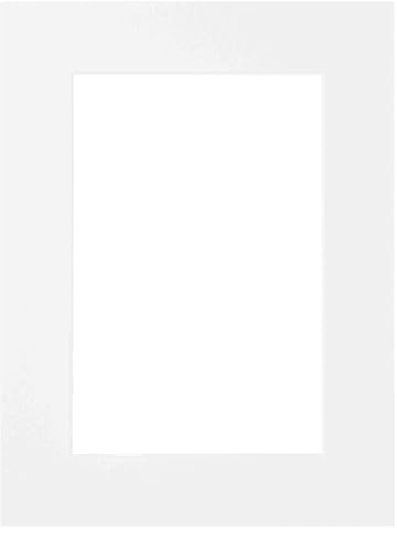 nielsen Passepartout Premium Karton 2,0 mm, Außenformat 15x20 cm für Bildformat 10x15 cm, weiß