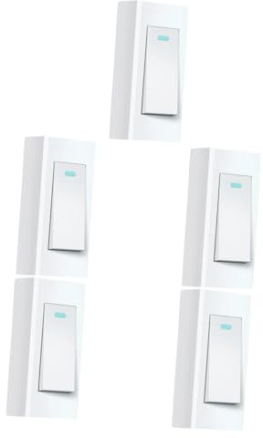 Panel de interruptores, 5 piezas, interruptor bipolar de doble tiro, interruptor de luz, interruptor de tiro pequeño, mini interruptor de pared, interruptor de paleta