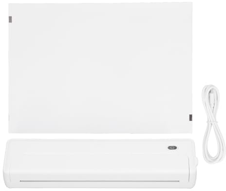 ciciglow Kabelloser Tragbarer Drucker, 210 Mm/218 Mm Bluetooth-Thermodrucker mit App für IOS für Android, Tintenloser Mobiler Drucker für Büro, Zuhause, Schule