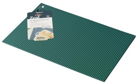 Zeal Large Silicone Trivet Mat Kitchen Worktop Protector for Hot Pots and Pans (36 x 24 cm) - Heat Resistant Mat, Non-Slip Rectangle Trivet (Forest Green)
