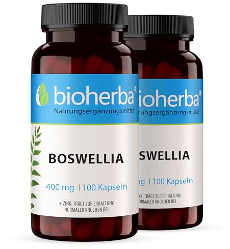 Weihrauchkapseln – 200 Stück mit Boswellia Serrata & Zink zur Erhaltung normaler Knochen – von BIOHERBA | PZN 17190878
