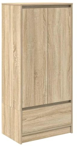 vidaXL Armadio con Cassetto Rovere Sonoma 55,5x34x119,5 cm Truciolato, Armadio Contenitore, credenza, Armadio Alto, Armadio, Armadio Alto