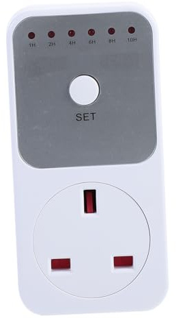SHINEOFI Socket Timer Mechanical Outlet Timer Plug and Abs Material for Indoor Kitchen Appliances and Rice Cooker Reduces Long-term Power Consumption with 1-10 Hour Countdown Feature