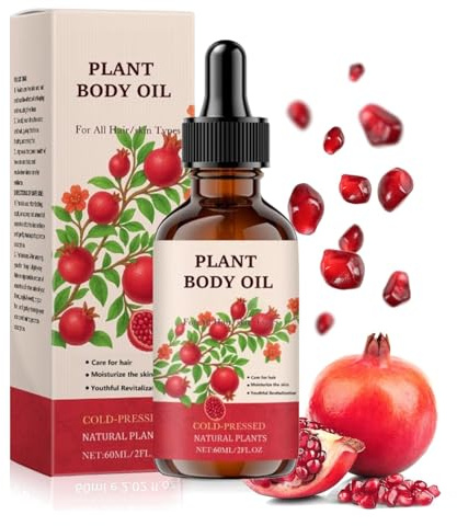 Huile de pépins de grenade bio - Huile de graines de grenade pressée à froid pour le visage et plus encore - Raffermit et régénère - Soin corporel antioxydant - Flacon de 60 ml (1)