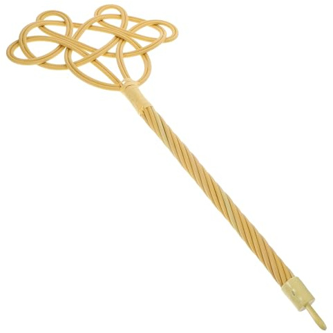 FIXOSHEE Batidor De Acolchado De Imitación Ratán Mango Largo, Herramienta para Quitar Polvo, Material PP Antifracturas, Limpieza De Edredones y Alfombras, Uso Doméstico,