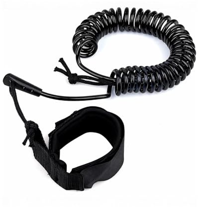 SOVYTH 1 Stück Surfboard Leash Surfen Leine 5 mm 10 ft mit Fußschlaufe für Stand up Paddle Board Shortboard Bodyboards Surfbrett