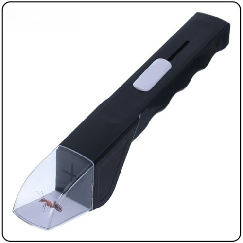 AONEGOLD Insektenfänger für Kinder Becherlupe mit Lupe sicher Tierbeobachtung Fangglas Outdoor Abenteuer Käfer Schmetterling erforschen Natur Spielzeug Geschenk (Schwarz)