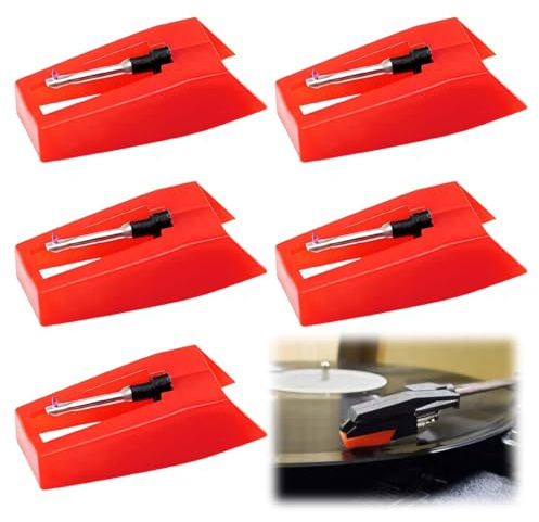 5 Stück Universal-Ersatznadeln für Plattenspieler Diamant Stylus Ersatz Austausch Plattenspieler Universal Stylus Schallplatten Nadel Für Schallplattenspieler Ersatz für Plattenspieler