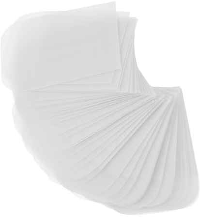NULYLU Enveloppes Transparentes 6x8 Cm Lot de 50 Pochette pour Étiquettes, Paquet à Anneaux et Mini Cartes, Sachets en Papier Sulfurisé Semi-transparent, pour Rangement Bureau et Bijoux