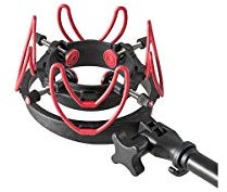 Rycote 044903 InVision Universal Mikrofon Shock Mount für großes Mikrofon, Schwarz