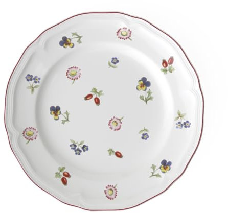 Villeroy & Boch, Petite Fleur Piatto da Dessert/Colazione Bianco, Lavabile in Lavastoviglie, Adatto per Microonde, Piatto, Ceramica, Stoviglie, Porcellana Premium