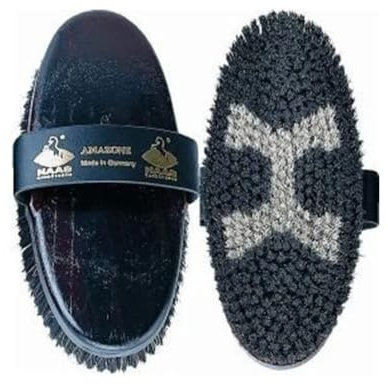 Kardätsche HAAS AMAZONE Roßhaar dkl. braun Größe 200x85