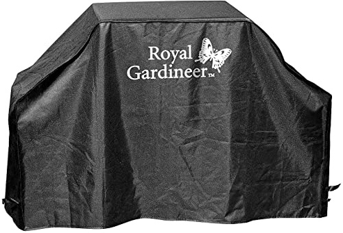 Royal Gardineer Abdeckplane Grill: Profi-Grillabdeckung L (173 x 77 x 53 cm) (Grill-Abdeckung, Grillabdeckhaube, BBQ)