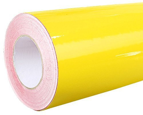 4,75€/m² Rapid Teck® Glanz Folie - 021 Gelb - Klebefolie - 5m x 63cm - Folie selbstklebend - Plotterfolie - auch als Moebelfolie