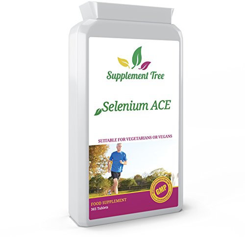 Selenium ACE 365 Tablets | One a Day Supplement with Vitamins A, C & E | Suitable for Vegans & Vegetarians | UK Manufactured GMP Guaranteed Quality