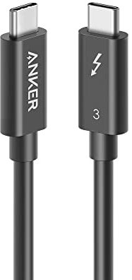 Anker [Intel Certified Thunderbolt 3 Cable 1.6 ft (USB-C to USB-C) Supports 100W Charging / 40Gbps Data Transfer Compatible with USB 3.1 Gen 1 and 2, Type-C Macbooks, iPad Pro 2020, iPad Air 4