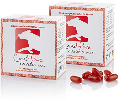 Doppelpack (200 Kapseln) CaniMove Cardio Maxi - effektive Unterstützung der Herzfunktion bei großen Hunderassen mit tierärztlicher Rezeptur