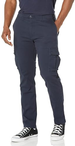 Amazon Essentials Men's Slim-Fit Stretch Cargo Pants with Tapered Leg, Navy, 31W x 30L