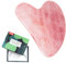 Rena Chris Rose Quartz Gua Sha Stein Original, Gesichtsmassage Face Massager Hautstraffung Von Gesicht, Guasha Jade Green Beseitigt Augenschwellungen