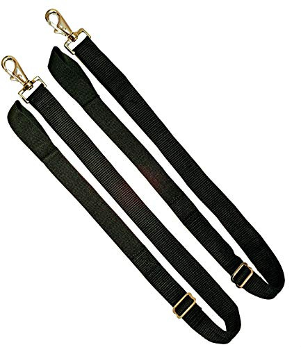 Gee Tac Pferdedecke Beingurt verstellbar x2 mit Karabiner-Clips