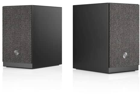 Audio Pro Casse Bluetooth e Wifi Wireless Multiroom - Altoparlanti Stereo per Home Entertainment con AirPlay2, Google Cast, Spotify Connect e HiFi - Speaker con Installazione su Ripiano A28 - Nero