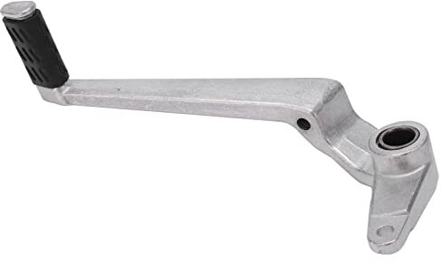 Ymiko Palanca de Pedal de Freno Trasero, Aluminio Plateado de Alta Resistencia, Pedal de Palanca de Freno de Moto Pedales de Freno de Deportes de Motor de Reemplazo para Monsters 696 2009‑2013