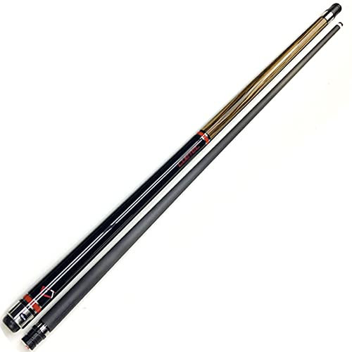 Billiard Queue Stick 57-Zoll 19 Oz Carbon Fiber Classic House Queue mit solidem schwarzem Schaft 1/2 Split Billard Queue Sticks 11,5 mm Spitze(Color:B,Size:11.5mm Tip)