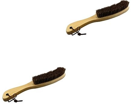 Holibanna 2 Holzmöbel Badreiniger Bürste Ledermöbel Rosshaarbürste Rosshaar Applikatoren Bank Staubbürste Kleiderbürste Reinigungsbürste Möbelbürste Bürste