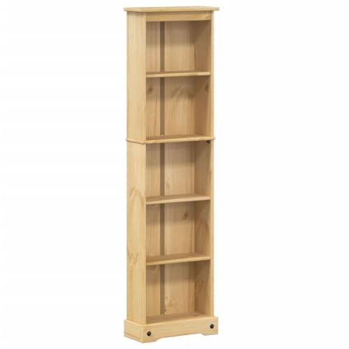 vidaXL Bücherregal Corona 46x20x170 cm Massivholz Kiefer