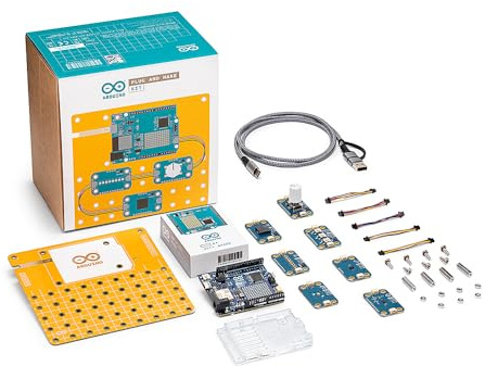 Arduino Official Plug and Make Kit [AKX00069] - Ultimate Starter Kit for Beginners | Build Connected Projects Easily | Fun & Educational Technology Package for Learning Electronics & Coding