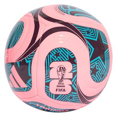adidas Mixte FIFA World Cup 26 Trionda Club Ball, Beam Pink/Noble Red/Blue, 3