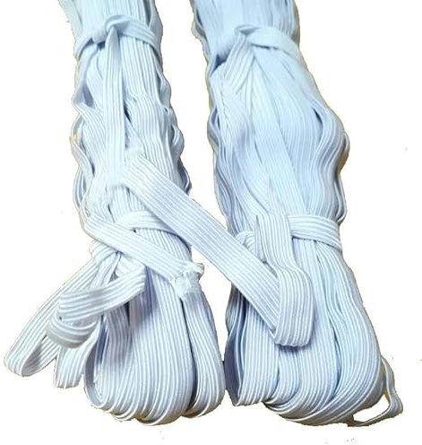 Bandas elásticas finas de 6 mm, cintas de goma, paquete de 36 yardas, accesorios de costura para prendas de vestir, color, 6 mm, 36 yardas