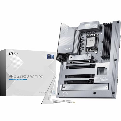 MSI Scheda madre PRO Z890-S WiFi PZ Back-Connect ATX, supporta processori Intel Core Ultra (serie 2), LGA 1851 - DDR5 Memory Boost (8600+ MT/s OC), PCIe 5.0 x16, M.2 Gen5, Wi-Fi 7, LAN 2.5G