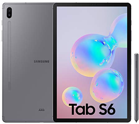 SAMSUNG Galaxy Tab S6 Tablet de 10.5 (128 GB, S Pen Incluido, Pantalla sAMOLED, WiFi), Gris (Reacondicionado)