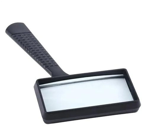 ZRHWSPD Lupa de Lectura Lupa portátil 3X, Lupa de Lectura de Alta definición, Lupa Rectangular for Leer Joyas