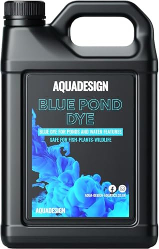 AquaDesign Blue Liquid Pond Dye 2500ml For Ponds And Water Features TREATS 100,000L